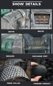 Fabricant professionnel de petites machines à briquettes de cire et de sciure de bois, machine à briquettes de fumier de cheval - Product Image 3