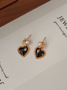 Pendientes Retro y Elegantes para Mujer, Joyería de Moda, Pendientes Colgantes que Expresan Amor Sencillo - Product Image 3