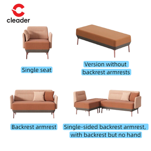 सोफे सेट ऑफिस नया डिज़ाइन होम ऑफिस लिविंग रूम सेशनल आरामदायक सार्वजनिक क्षेत्र संयोजन अवकाश क्षेत्र कार्यालय सोफा - Product Image 3