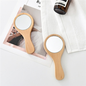 Miroir de <span class=keywords><strong>maquillage</strong></span> cosmétique à main de conception moderne en gros, miroir de poche de salon de beauté avec poignée, logo <span class=keywords><strong>et</strong></span> emballage personnalisés - Product Image 2
