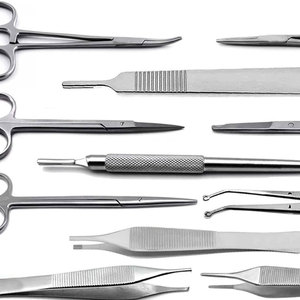 Instrumentos Quirúrgicos Dentales Profesionales para Cirugía Oral, Pinzas, Tijeras, Portaagujas, Pinza para Huesos, Pinzas de Presión, Juego de 15 Instrumentos - Product Image 4