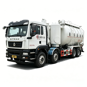 Howo 8x4 Large Capacity Vacuum Suction Truck <b>25m</b>³ Pneumatic Transport Vehicle For Bulk Powder Material - Product Image 1