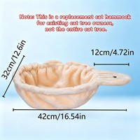 Arbre à chat multi-niveaux avec sac de rangement pour chat et alternative au hamac - Pochette de rangement pour chat peu encombrante