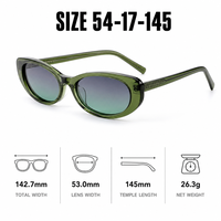 Lunettes de soleil unisexes rétro œil de chat en acétate, polarisées, vintage, TAC polarisées UV400, style classique, modèle tendance en promotion