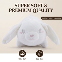 Boneka Kelinci Gemuk Telinga Panjang, Mainan Hewan Isi Dakron Lembut dan Halus, Ukuran Kustom, Produsen OEM ODM, Grosir Partai Besar