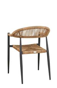 Poltrona in Rattan Moderna <span class=keywords><strong>per</strong></span> Giardino, <span class=keywords><strong>Sedia</strong></span> in Corda <span class=keywords><strong>per</strong></span> Interni ed Esterni, Ideale <span class=keywords><strong>per</strong></span> Riunioni Familiari all'Aperto - Product Image 2