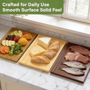 Set di 3 Taglieri a Forma di Libro con Supporto, Taglieri da <span class=keywords><strong>Cucina</strong></span> in Legno che Ricordano Libri per Verdure, Formaggio e Carne - Product Image 5