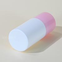 Bouteilles en plastique personnalisées, design de haute qualité, rechargeables, plates, portables, bouteille à bille en plastique, bouteille à bille pour déodorant