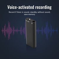 Grabadora de Voz Profesional de Alta Definición con Cancelación de Ruido, Grabación WAV, Alcance de 10 m, 500 min de Duración, USB, 4 GB-64 GB, para Conferencias, Negocios, Estudiantes