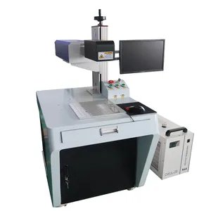 Mesin Penanda Laser UV 3D Presisi Tinggi, Mesin Pembuat Tanda Pengukir UV 3W 5W Presisi Tinggi untuk Kaca Plastik