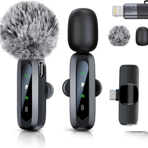 Nouveau modèle de microphone cravate sans fil un-à-deux L6, ajustement personnalisé pour la diffusion vidéo en direct et l'enregistrement audio haute définition - Product Image 1