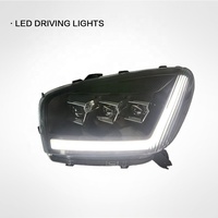 Nouvel ensemble de phares LED JOP4x4 pour RAV4 01-02 avec feux de jour LED (DRL) à défilement et clignotants, lentille 12V 6000K 50W, ampoule H4