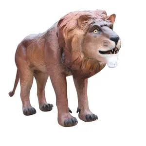3d สมจริงสัตว์ขนาด Animatronic Lion