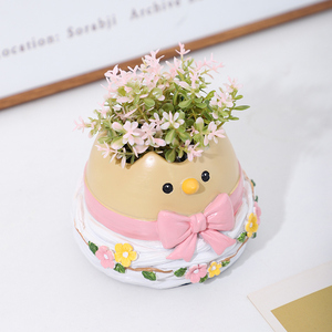 Trang trí nhà nhỏ tổ chim với phá vỡ chậu hoa bền giỏ trang trí máy tính để bàn giá dễ dàng để phù hợp với hộp bao bì - Product Image 4