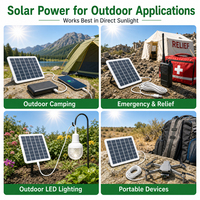 Chargeur de batterie solaire USB de sortie 5V 2W 5W personnalisé Régulateurs de charge à port femelle USB Panneau solaire pour caméras