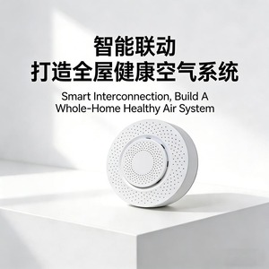 Tuya Smart Five in One Air Monitor WiFi Zigbee Dual Version Detect CO2 Temperature Humidity Formaldehyde VOC Indoor <b>Environment</b> - Product Image 4