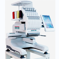 Machine à broder informatisée à grande vitesse FEIYA-1201S à tête unique et 12 aiguilles avec Dahao A15 pour les ateliers d'impression