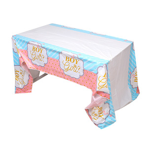 Assiettes jetables pour révélation du sexe du bébé, 10 assiettes en papier rose clair et bleu clair, décorations pour révélation du sexe garçon ou fille - Product Image 5