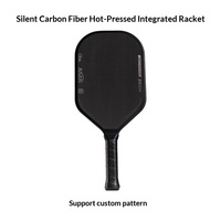 Raquette de pickleball en fibre de carbone thermoformée avec logo personnalisé, amortissement silencieux des vibrations, pour la vente en gros