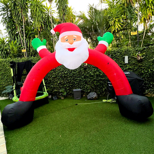 Arco inflable navideño de calidad comercial para decoración de fiestas al aire libre. - Product Image 1
