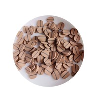 Hete Verkopende Polymeerklei Miniatuur Koffieboon Strooien Zachte Plak Voor Ambachten Maken Telefoon Deco Diy