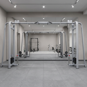 Appareil de musculation professionnel à câbles croisés robuste avec pile de poids pour l'entraînement isolé des pectoraux, des épaules et des lombaires en fitness - Product Image 4