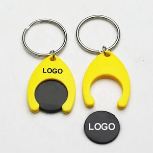 <span class=keywords><strong>Jetons</strong></span> promotionnels pour chariots de courses, en plastique, avec porte-<span class=keywords><strong>jetons</strong></span>, logo personnalisé, diamètre 25 mm, portables - Product Image 4