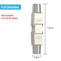 Adaptador de Conexión Rápida Linkwylan sin Herramientas, Reutilizable, RJ45, Blindado, Cat6A, Cat7, Extensión de Cable Ethernet