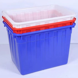 Bac d'aquaculture épaissi, blanc, 30L-400L, bac de stockage et de transport, haute résistance, bac à eau rectangulaire en plastique - Product Image 1