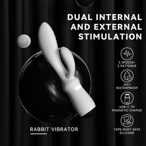Vibrador de Conejo para Mujeres, Estimulador de Punto G y Clítoris Flexible, IPX7, Recargable por USB, Juguete Sexual de Silicona, Venta al por Mayor OEM ODM - Product Image 3