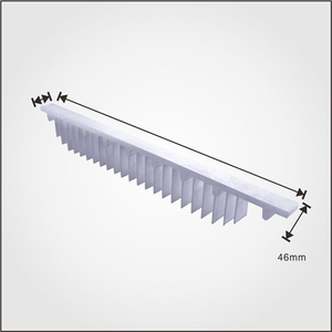 OEM Custom Ruiquan T3-T8 Al <strong>6063</strong> <strong>Aluminum</strong> Extrusion Heat Sink Square Pattern Anodized Finish T5 Temper CNC Punching Service - Product Image 3