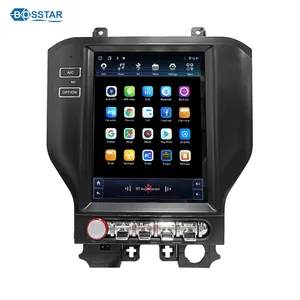 Màn Hình Thẳng Đứng Android Đài Phát Thanh Xe Máy Nghe Nhạc DVD Đối Với Ford Mustang 2015 2016 2017 2018 Carplay GPS Navigation Car Stereo