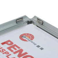 Cadre d'affichage LED pour restaurant, éclairage rétroéclairé, cadre en aluminium personnalisé A1 A2, boîte à lumière LED mince, panneau publicitaire