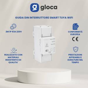 Prise intelligente universelle Wi-Fi Gloca 63A 230V avec contrôle par application Tuya et mesure de la consommation d'énergie - Product Image 2