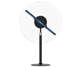 Mini LED Fan <strong>with</strong> <strong>3D</strong> Hologram <strong>Projector</strong> Rotating Animated Advertising Equipment Includes Frame Stand - Product Image 3