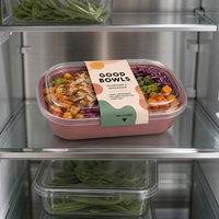 Autocollant personnalisé pour aliments surgelés, étiquette durable, imperméable, autocollante, étiquettes personnalisées pour emballages de contenants alimentaires