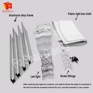 QIAN LI YJ-01 Cadre en alliage d'aluminium étanche personnalisé, toile en tissu souple avec protection UV, panneau LED intérieur pour téléphone portable - Product Image 6