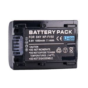 Batterie NP-FV50 pour <span class=keywords><strong>caméscope</strong></span> <span class=keywords><strong>SONY</strong></span> <span class=keywords><strong>Handycam</strong></span> NP-FV30 NP-FV70 NP-FV100 DCR-DVD405 6.8V 1050mAh 7.14Wh - Product Image 1