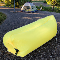 Canapé-lit gonflable portable 2026 en polyester 210T imperméable, design moderne en forme de momie, gonflage rapide pour le camping