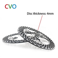 Facile à installer 304 disque de frein en acier inoxydable pour moto électromobile vélo disque de frein fixe à trois trous nouvel état
