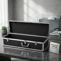 Boîte de rangement en alliage d'aluminium pour outils de pêche, couteau de précision, billard, mallette rigide personnalisée avec logo