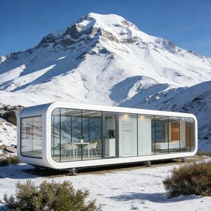 Sinoy Cabaña Alpina Moderna Cápsula Apple Pod Casa Pequeña Hogar Prefabricado Cabaña Contemporánea Casa Contenedor Oficina Hotel - Product Image 1