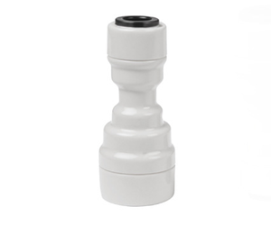 Adaptateur de filtre à eau blanc à connexion rapide manuelle, raccord droit à enfiler pour système RO et filtration de réfrigérateur haute performance - Product Image 3