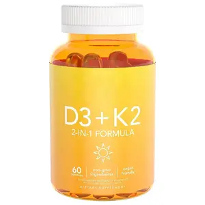 Vegan Vitamin D3 K2 D3 10000 IU Vitamin K2 sakızlı kemik sağlığı Vitamin D3 sakızlı
