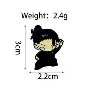 Porte-clés transfrontalier de dessin animé <span class=keywords><strong>japonais</strong></span> avec personnages de manga 'Jujutsu Kaisen', adorable badge en alliage de zinc - Product Image 5