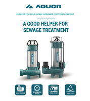 AQUOR 800W 1,1PS 10 M Max. Förderhöhe Elektrische Tauchpumpe Edelstahl Haushalts-Abwasserpumpe
