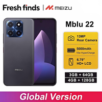 Oferta Especial: Teléfono Móvil MEIZU MBLU22 de Gama Básica, Carga Rápida de 10W, Versión Global Opcional, Teléfonos Inteligentes Desbloqueados, Venta al Por Mayor