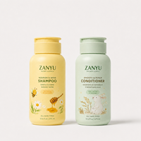 Bouteille cylindrique en PE de 300 ml avec bouchon à clapet, étiquetage, impression par estampage à chaud pour shampoings pour animaux, gels douche, lotions, soins pour bébés, emballages cosmétiques