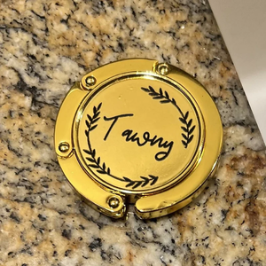 कार्यालय डेस्क पर्स के लिए कस्टम डिजाइन पोर्टेबल पेन धारक के साथ मिनी मेटल पासवर्ड लॉक बैग हुक हैंगर - Product Image 5