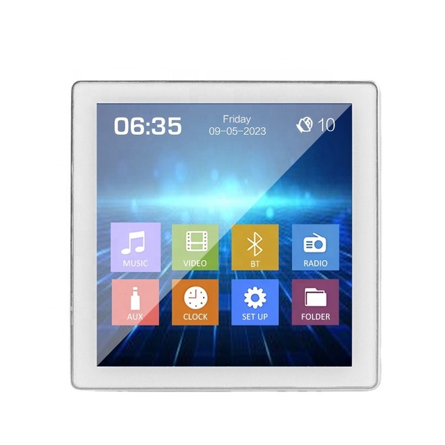 4 Channels Smart Home Amplifier 4 Inch HD 4-8 Ohm Ceiling/Wall Mount with 4x25W Output Power